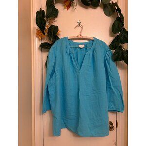 J.Jill Women’s size 3X V-neck Cotton Tunic/Pullover